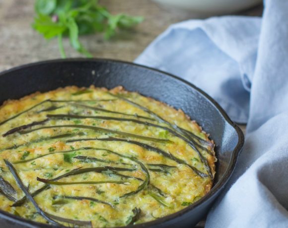 Frittata di riso e asparagi